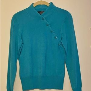 Tiffany blue sweater by Per se